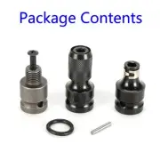 Hex Drill Chuck Hex Socket Adapter Quick Release Converter Steel 3pcs Brand New