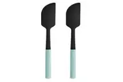 2PK Kitchenaid Soft Grip Plastic Scraper Spatula Cooking Utensil Mineral Water