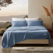 Full Sheets Set - 4 Piece Bedding - Jersey Knit Cooling Sheet Set - Soft and ...