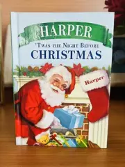 HARPER 'Twas The Night Before Christmas Story Book Personalized Name