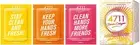 Remix Cologne Lemon, Orange and Neroli Refreshing Tissues, 10 Pieces Set, Multic