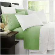 Ramesses 2000 Thread Count Bamboo Single Sheet Set Avocado