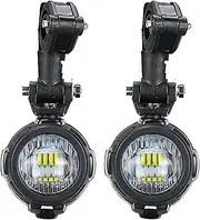 SUPAREE Additional Motorcycle LED Headlight, Motorcycle Fog Light LED Headlight for Universal Motorcycle 40 W 6000 LM 6000 K (Pack of 2)