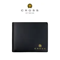 在飛比找momo購物網優惠-【CROSS】台灣總經銷 限量2折 頂級小牛皮素面8卡皮夾 