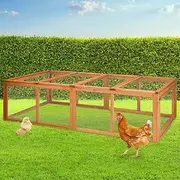 Extra Large Wooden Chicken Coop Rabbit Hutch 180cm Hen House Run XL Cage