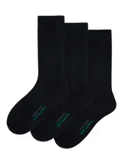 Underworks Mens 3Pk Eco Friendly Bamboo Crew Sock