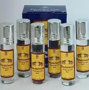 Kamini Sandalwood 6 x Roll-On Perfume Oil Natural Fragrance 8ml Bottles