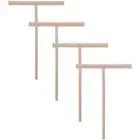 4Pcs T Shape Crepe Maker Pancake Batter Wooden Spreader Stick, Wooden Crepe D7D4