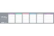 Ledah: 2026 Pastels Weekly Keyboard Planner Pad 60 Sheets Undated