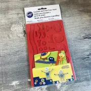 Wilton Fondant & Gum Paste Silicone Mold 5"X7.75" Robots & Monsters