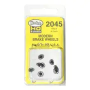 Kadee 2045 Modern Brake Wheel Black (8) : HO Scale