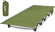 MARCHWAY Ultralight Folding Tent Camping Cot Bed, Portable Compact for Outdoor Travel, Base Camp, Hiking, Mountaineering, Lightweight Backpacking (Army Green)