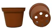 Seed Kingdom 50 New 3 Inch Plastic Nursery Pots ~ Pots are 3 Inch Round at The Top and 2.25 Inch Deep. Color: Terracotta