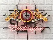 Cardinal Clock Neon Light Sign Classic Style Bar Gift Artwork 24"x16"
