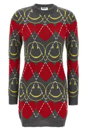 MOSCHINO 'Smiley®' Wool Dress