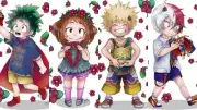 Anime shouto todoroki izuku midoriya katsuki bakugou Playmat Gaming Mat