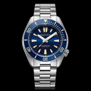✅ AQUATICO POSEIDON 300M DIVER BLUE DIAL WATCH USA DEALER