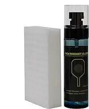 Paddle Cleaner Spray, 100ml Powerful Cleaning Solution, Racquet Cleaner with Sponge Brush, Carbon Fiber Paddles Grip Restorer, Spin Enhancer for Paddle Sports