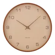 Karlsson Acento Wall Clock Sand & Walnut 40cm