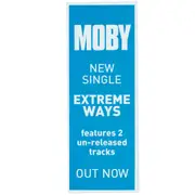 Moby - Extreme Ways Vintage Daybill Poster Unframed