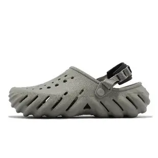 Crocs 涼拖鞋 Echo Clog 男鞋 女鞋 灰 大象灰 波波克駱格 卡駱馳 2079371LM