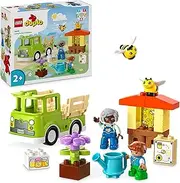 LEGO DUPLO Town Caring for Bees and Beehives, Toddler Learning Toy for 2+ Year Old Boys and Girls, with Drivable Truck, Flower, and Two DUPLO Figures, Early Development Kids' Toy 10419