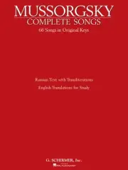 Modest Mussorgsky Complete Songs 67 for Vocal Piano Classical Sheet Music Book
