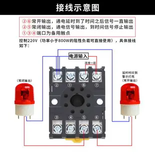 數顯時間繼電器DH48S-S可調循環延時繼電器220V12V24V時間控制器