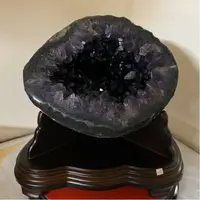 在飛比找樂天市場購物網優惠-天然 烏拉圭 5A財寶袋圓洞型 紫晶洞 紫水晶洞 紫遇貴人 