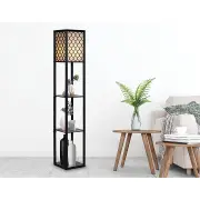 Shelf Floor Lamp - Shade Diffused Light Source with Open-Box Shelves - Type B