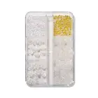 6 Grids/Box Nail Art Jewelry Creative Long Lasting Small Steel Ball Nail Art