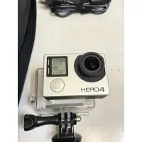 在飛比找蝦皮購物優惠-GoPro hero 4 配件齊 原廠電池 二手狀況良好