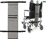 Oxygen Tank Holder for Wheelchairs and Walkers, Rollators, Rollators - Reflective Strip Tank Carry Accessory Bag for Travel, Fits Most Oxygen Bottles