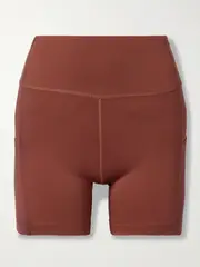 [ON] ON - Performance Mesh-trimmed Stretch Recycled Shorts - Brick - x small x small Red