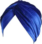 [EIYIELX] Headscarf Soft Turban Caps Soft(Blue)