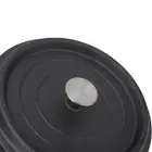 Cast Iron Pot Dual Loop Handle 24cm Uncoated Dutch Oven Flat Bottom For Soup TO