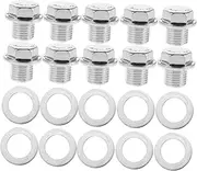 EXAOMBLE 1 Set Oil Drain Plug: Precision Engine Oil Drain Plug Pan Bolt Leak-proof For Clean Engine Easy To Remove For Maintenance Various Car Models