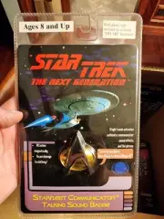 Star Trek The Next Generation Communicator Talking Magnetic Badge 1996 SEALED
