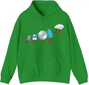 [Sumairah] Funny Geek Programmer Nerd Developer Flash Drive Evolution Computer Engineering Hoodie(Irish Green, 3X-Large)