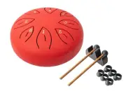 MANO PERCUSSION Red 6" Tongue Drum. Red.
