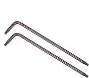 uxcell T9 Anti Tamper Proof Torx Star Key Bit Wrench, L-Shape 3.35-inch Long Arm, S2 Steel 2 Pcs