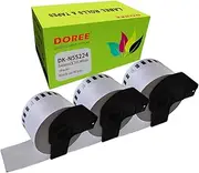 Doree 3 Packs of 54mm x 30.48m Continuous Length Non Adhesive Labels for Brother P-Touch QL-650TD, QL-700, QL-710W, QL-720NW, QL-800 (DK-N55224) DKN55224