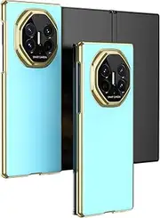Phone Screen Protection Compatible with Huawei Mate XT Plating Case,Drop Protection, Scratch Resistant & Shock-Absorbent - Slim Design Frosted Folding Cover Phone Accessory(Blue1)