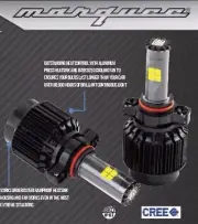 Jeep Wrangler H13 9008 CREE 80W LED Headlight Kit Bulb Off-Road High-Low Beam