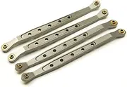 LOXIFE Aluminum Alloy Upper Lower Suspension Shift Link Rod Linkage 1/10 RC Crawler, for Axial, for Wraith 90018 RC Car Suspension Arm(Lower Titanium)