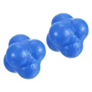 Bounce Reaction Balls Coordination Training Ball Agility Trainer, Blue 2pcs