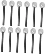 ifundom 12pcs Microphone Fake Mics Prop Party for Singing Play Microphone for Stage Mic Props Mics Karaoke Pretend Mic Led for Plastic Silver