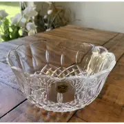 NEW RCR “OPERA” CRISTALLO AL PIOMBO CRYSTAL GLASS BOWL MADE IN ITALY 24%