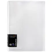 ColourHide A4 Fixed Display Book 60 Sheets Clear