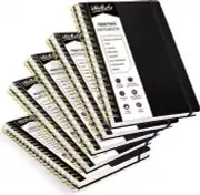 5 Pack Meeting Notebooks for Work with Action Items 200 Pages, Office Supplies f